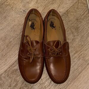 U.S. Polo Assn. Men's Brown Leather Boat Shoes